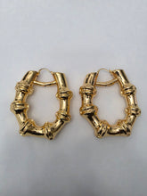 Load image into Gallery viewer, 18K Gold Plated Bold Hoop Earring
