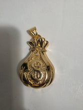 Load image into Gallery viewer, 18K Gold Plated Bold $ Sack Pendant
