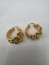 Load image into Gallery viewer, 18K Gold Plated Medium Hoop Earring
