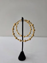 Load image into Gallery viewer, 18K Gold Plated Bold Beaded Hoop Earring

