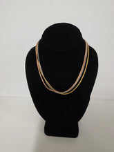 Load image into Gallery viewer, 18K Gold Plated 3 Tone 3 in 1  18" Necklace
