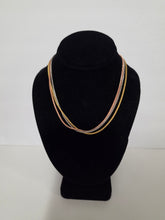 Load image into Gallery viewer, 18K Gold Plated 3 Tone 3 in 1  18" Necklace
