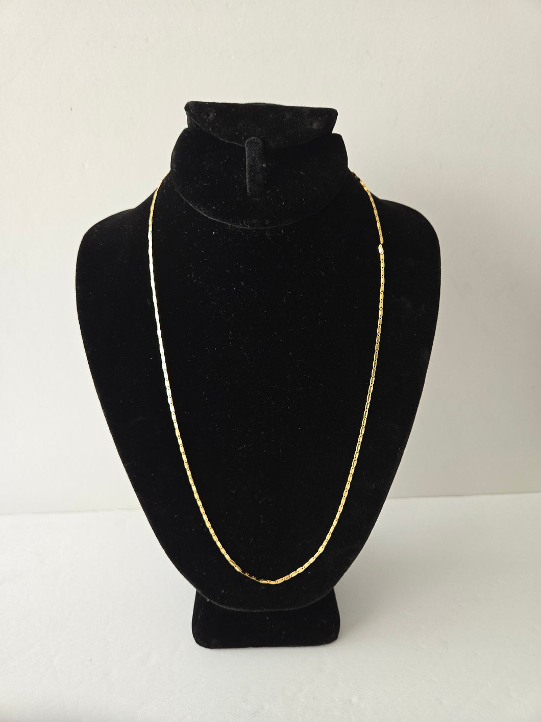 18K Italian Gold Plated Short Dainty Necklace