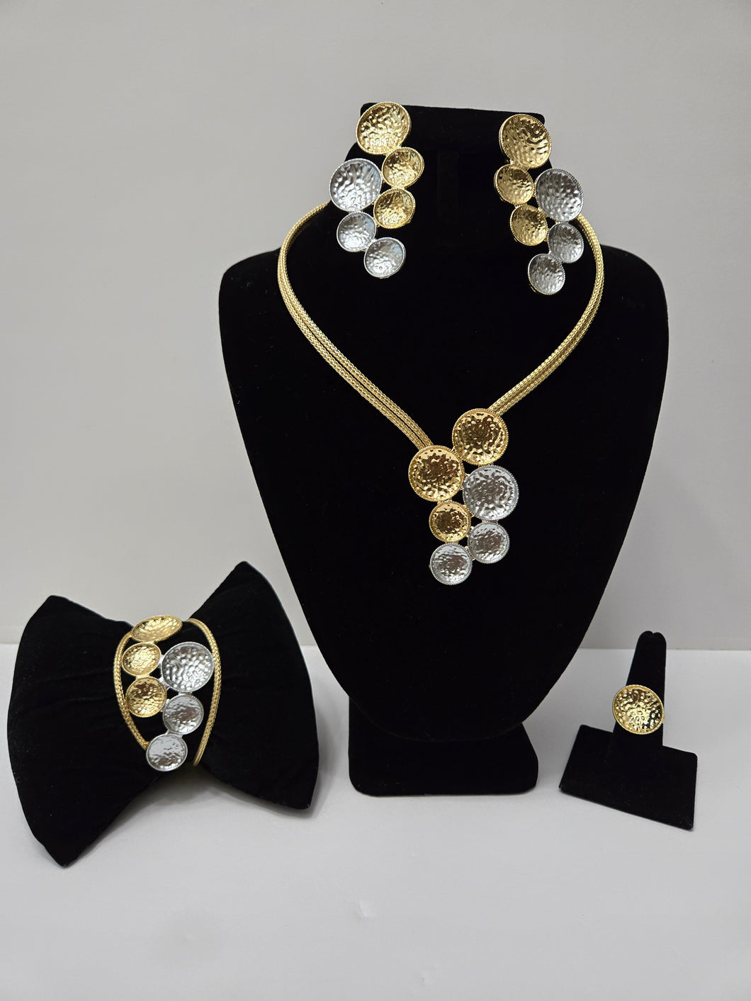 18K Brazilian Gold Plated 2 Tone 4 in 1 Set