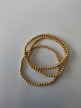 Load image into Gallery viewer, 18K Gold Plated 3 in 1 Small Texture Beaded Bracelet
