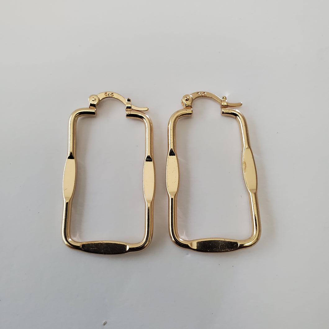 18K GOLD PLATED HOOP EARRINGS