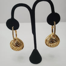 Load image into Gallery viewer, 18K ITALIAN GOLD PLATED DROP/DANGLING EARRINGS
