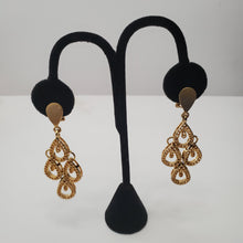 Load image into Gallery viewer, 18K ITALIAN GOLD PLATED DROP/DANGLING EARRINGS
