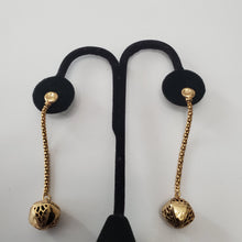 Load image into Gallery viewer, 18K ITALIAN GOLD PLATED DROP/DANGLING EARRINGS
