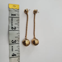 Load image into Gallery viewer, 18K ITALIAN GOLD PLATED DROP/DANGLING EARRINGS
