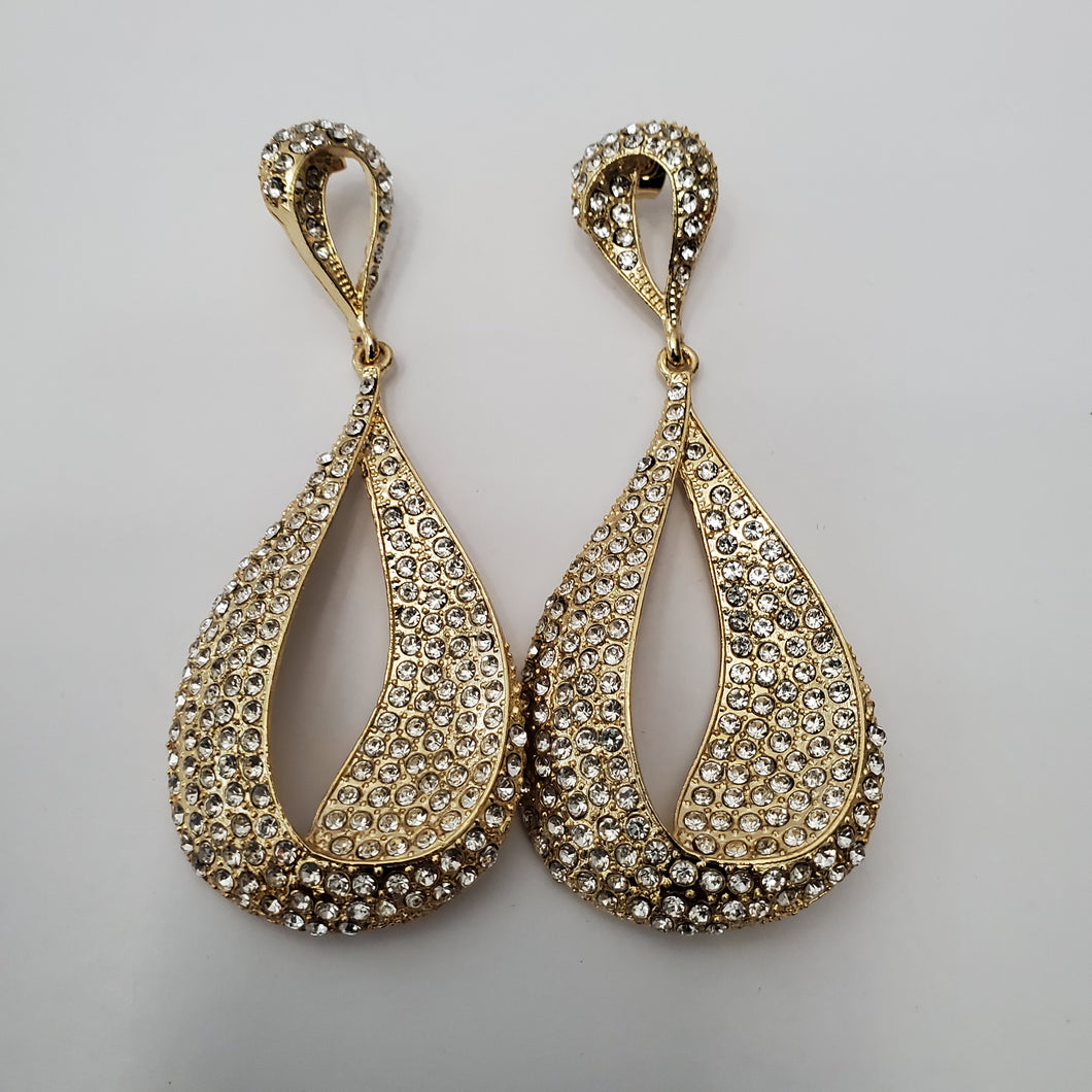 18K ITALIAN GOLD PLATED DROP/DANGLING EARRINGS