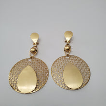 Load image into Gallery viewer, 18K ITALIAN GOLD PLATED DROP/DANGLING EARRINGS
