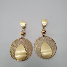 Load image into Gallery viewer, 18K ITALIAN GOLD PLATED DROP/DANGLING EARRINGS
