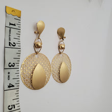 Load image into Gallery viewer, 18K ITALIAN GOLD PLATED DROP/DANGLING EARRINGS
