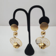 Load image into Gallery viewer, 18K ITALIAN GOLD PLATED DROP/DANGLING EARRINGS
