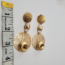 Load image into Gallery viewer, 18K ITALIAN GOLD PLATED DROP/DANGLING EARRINGS
