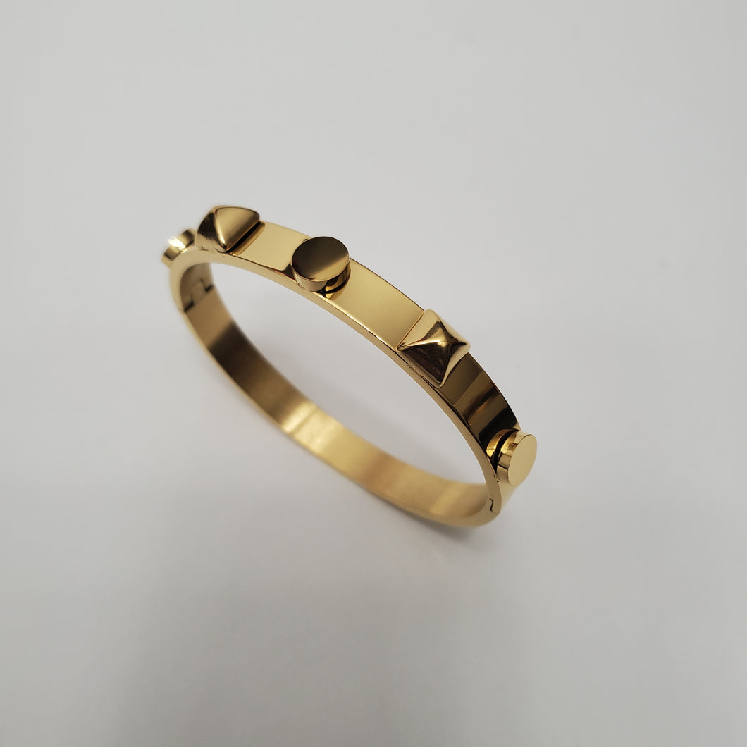 18K GOLD PLATED STAINLESS STEEL BANGLE