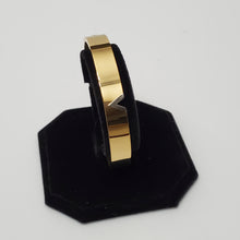 Load image into Gallery viewer, 18K GOLD PLATED STAINLESS STEEL V BANGLE
