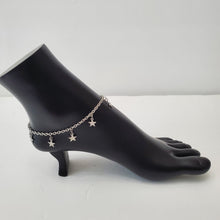 Load image into Gallery viewer, STAINLESS STEEL SLIVER STAR ANKLET
