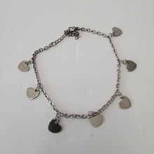 Load image into Gallery viewer, STAINLESS STEEL SLIVER HEART ANKLET
