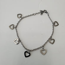 Load image into Gallery viewer, STAINLESS STEEL SLIVER HEART ANKLET
