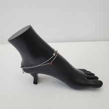 Load image into Gallery viewer, STAINLESS STEEL SLIVER HEART  ANKLET
