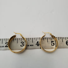 Load image into Gallery viewer, 18K GOLD PLATED STAINLESS STEEL SMALL HOOP EARRINGS
