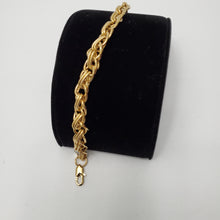 Load image into Gallery viewer, 18K ITALIAN GOLD PLATED WEAVE CHAIN BRACELET
