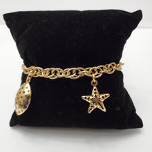 Load image into Gallery viewer, 18K ITALIAN GOLD PLATED STAR CHARM  BRACELET
