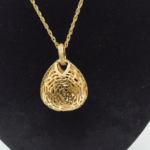 Load image into Gallery viewer, 18K GOLD PLATED EARRING NECKLACE AND PENDANT SET
