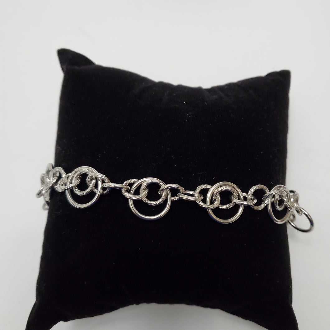 18K WHITE GOLD PLATED BRACELET