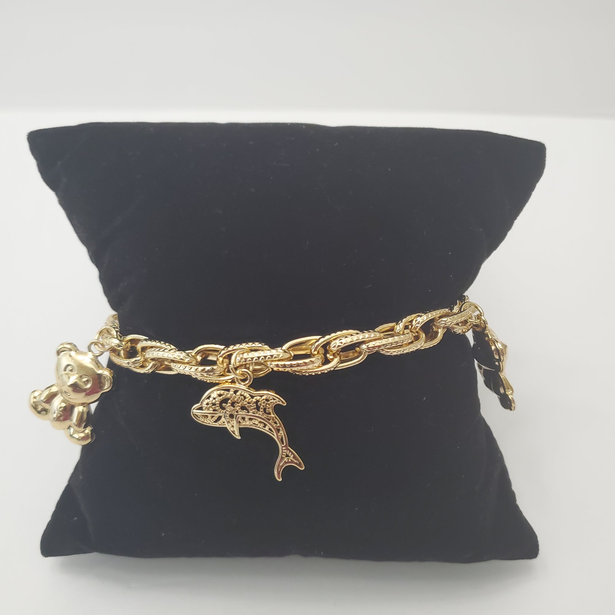 Precious Jewels 18k Gold Plated Charm Bracelets – The Pretty Rag