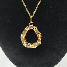 Load image into Gallery viewer, 18K ITALIAN GOLD PLATED HOOP EARRING, NECKLACE AND PENDANT SET
