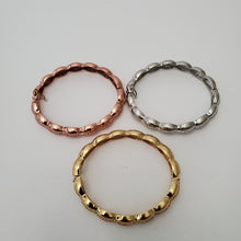 Load image into Gallery viewer, 18K ITALIAN GOLD PLATED 3 TONE BANGLE SET
