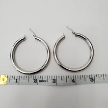 Load image into Gallery viewer, 18K STAINLESS STEEL SLIVER HOOP EARRINGS
