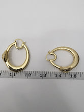 Load image into Gallery viewer, 18K ITALIAN GOLD PLATED CHUNKY HOOP EARRINGS
