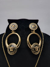 Load image into Gallery viewer, 18K GOLD PLATED EARRING, PENDANT &amp; NECKLACE SET
