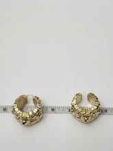 Load image into Gallery viewer, 18K ITALIAN GOLD PLATED CHUNKY HOOP EARRINGS
