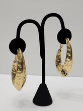 Load image into Gallery viewer, 18K ITALIAN GOLD PLATED CHUNKY HOOP EARRINGS
