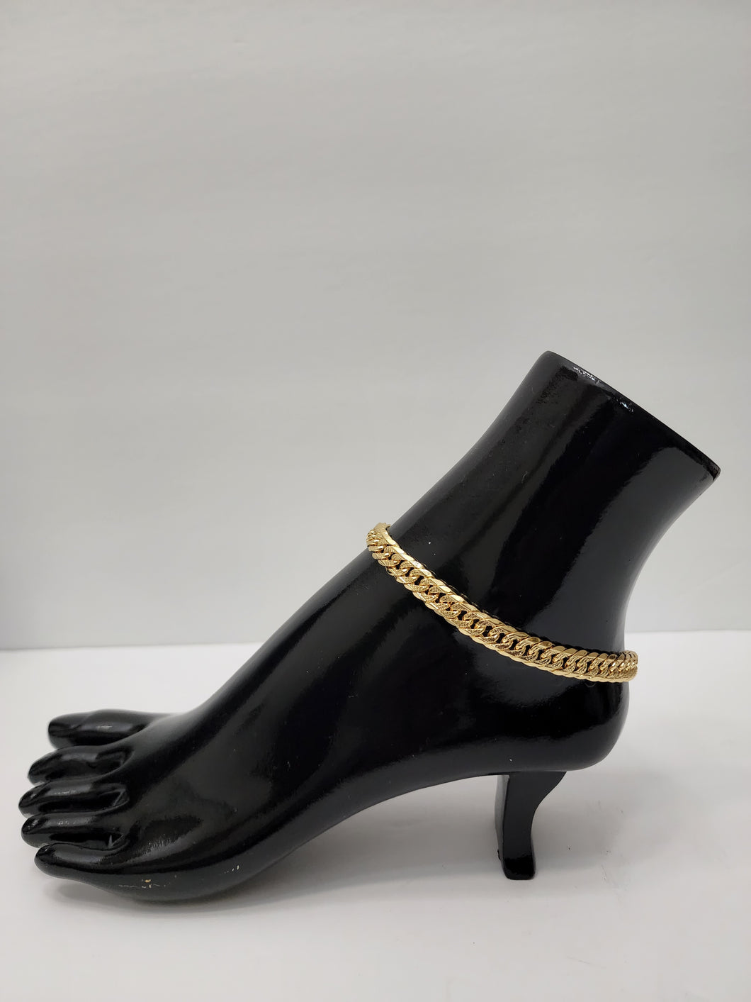 18K ITALIAN GOLD PLATED THICK CHAIN ANKLET