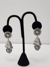 Load image into Gallery viewer, 18K ITALIAN WHITE GOLD PLATED BIG  DROP EARRINGS
