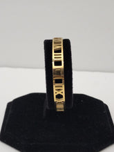 Load image into Gallery viewer, 18K GOLD PLATED STAINLESS STEEL SMALL ROMAN NUMERIAL BANGLE
