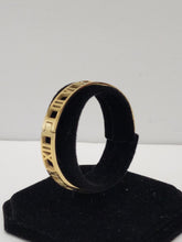 Load image into Gallery viewer, 18K GOLD PLATED STAINLESS STEEL SMALL ROMAN NUMERIAL BANGLE
