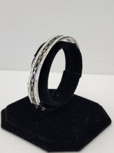 Load image into Gallery viewer, 18K ITALIAN WHITE GOLD PLATED BANGLE
