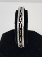 Load image into Gallery viewer, 18K ITALIAN WHITE GOLD PLATED BANGLE
