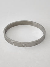 Load image into Gallery viewer, 18K ITALIAN WHITE GOLD PLATED  BANGLE
