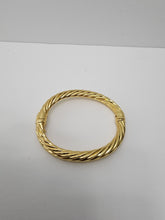 Load image into Gallery viewer, 18K ITALIAN GOLD PLATED TWISTED BANGLE
