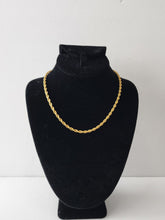 Load image into Gallery viewer, 18K GOLD PLATED STAINLESS STEEL ROPE CHAIN NECKLACE
