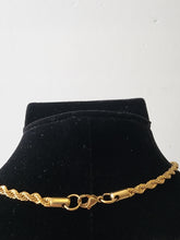 Load image into Gallery viewer, 18K GOLD PLATED STAINLESS STEEL ROPE CHAIN NECKLACE
