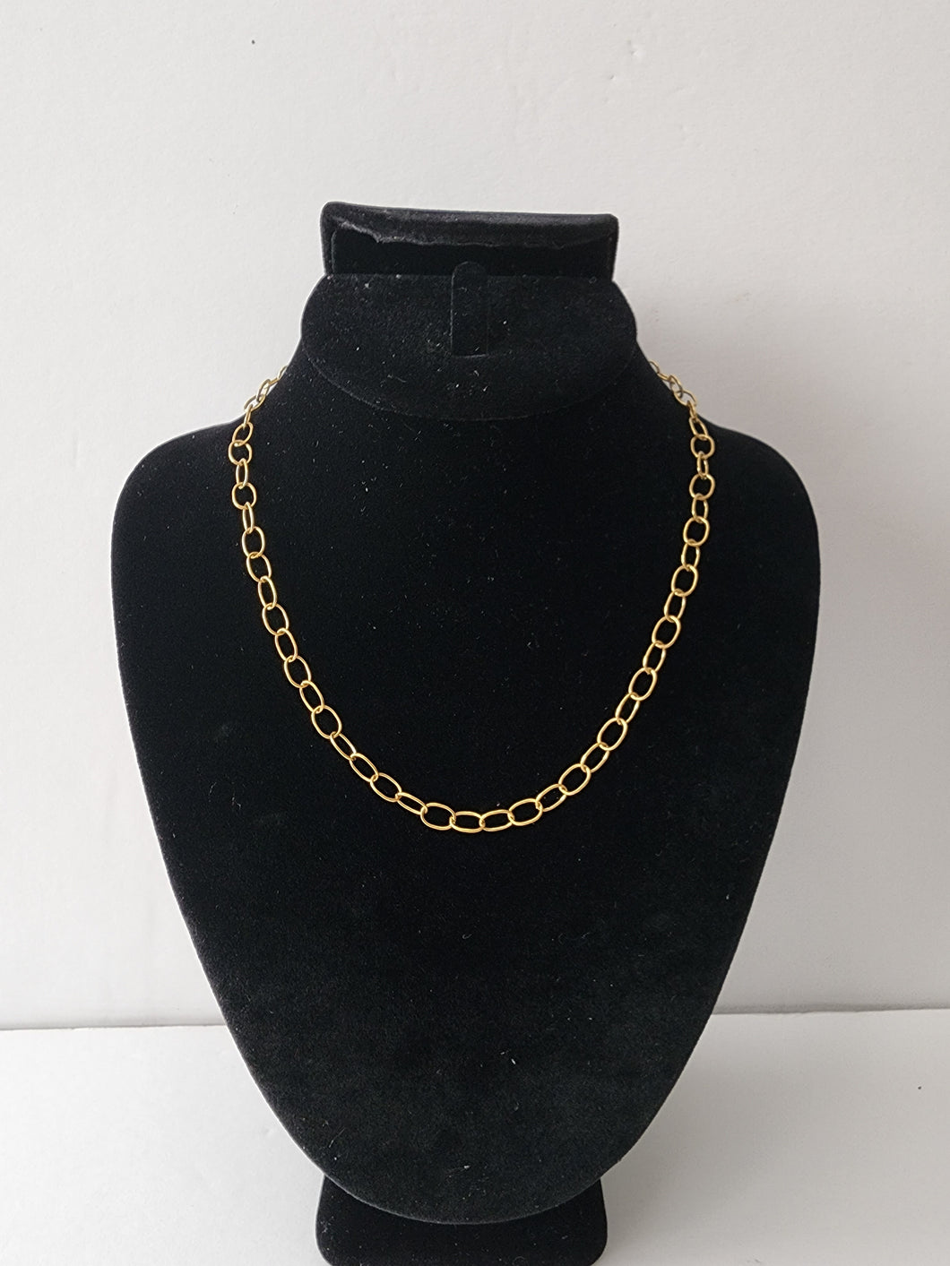 18K GOLD PLATED STAINLESS STEEL CHAIN NECKLACE